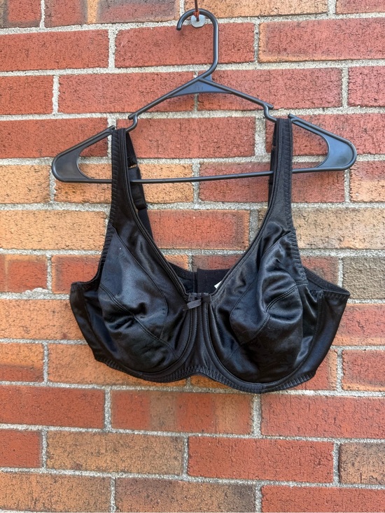 Avenue Other - Avenue Body Black Satin Full Coverage Underwire Bra Plus Size 44D